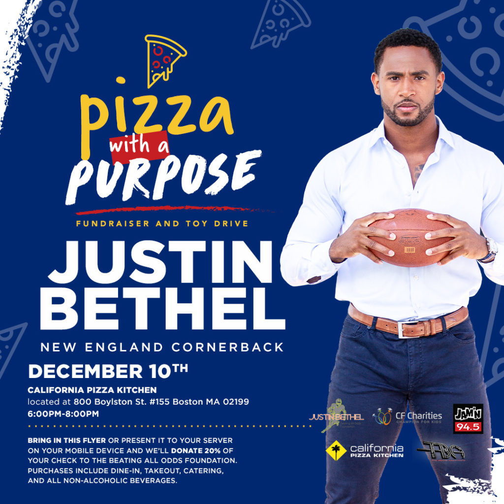 Pizza with a purpose fundraiser December 10th at California Pizza Kitchen
